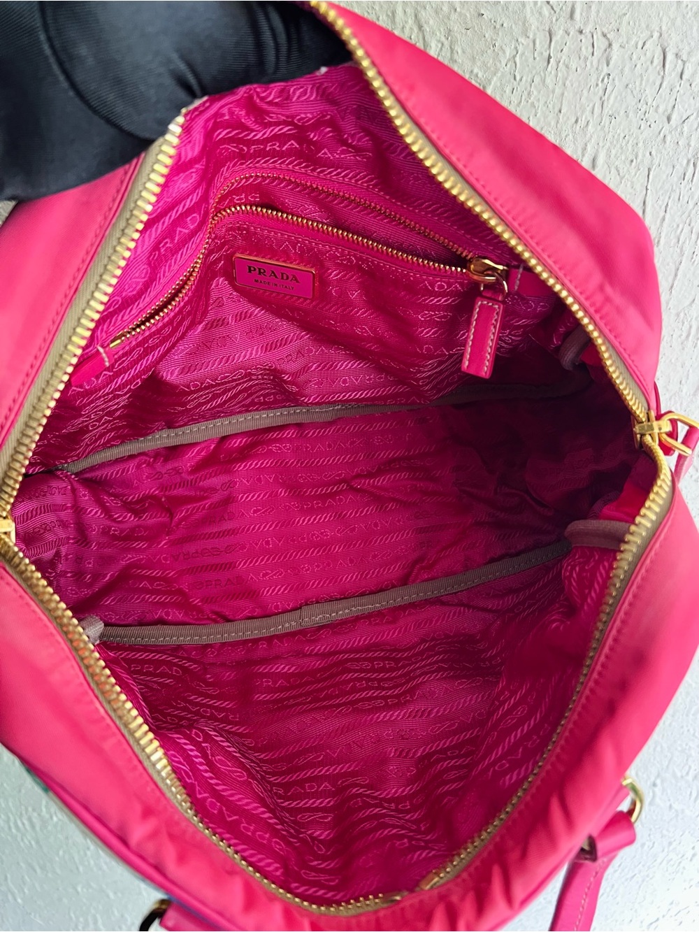 Prada Canapa Stampata Venez Shoulder Bag - Picture 7 of 14
